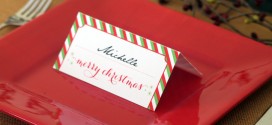 Holiday Place Cards Printable