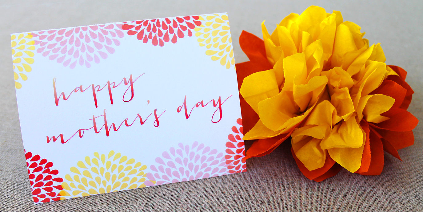 mothers day card and gift tag printable