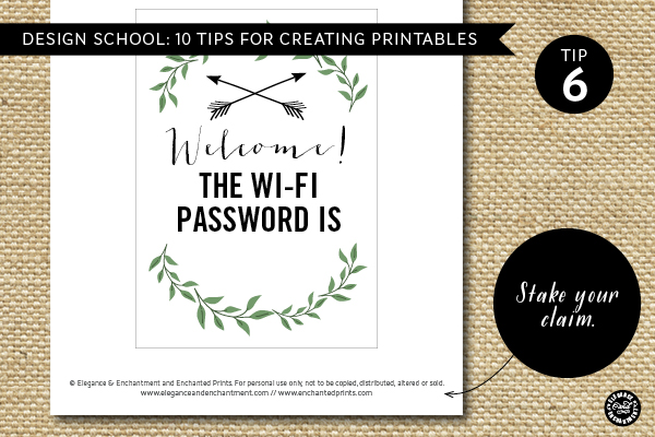 10 tips for creating your own printables
