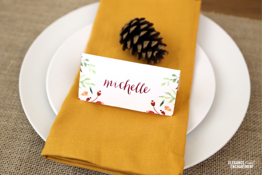 Printable place cards.