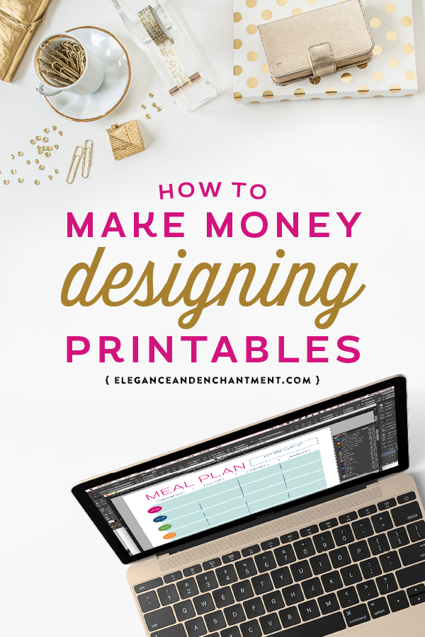 Is it really possible make a career out of designing printables? You bet! Here are 10 ways to make money and build a creative business built on the foundation of printable design. From Elegance and Enchantment.