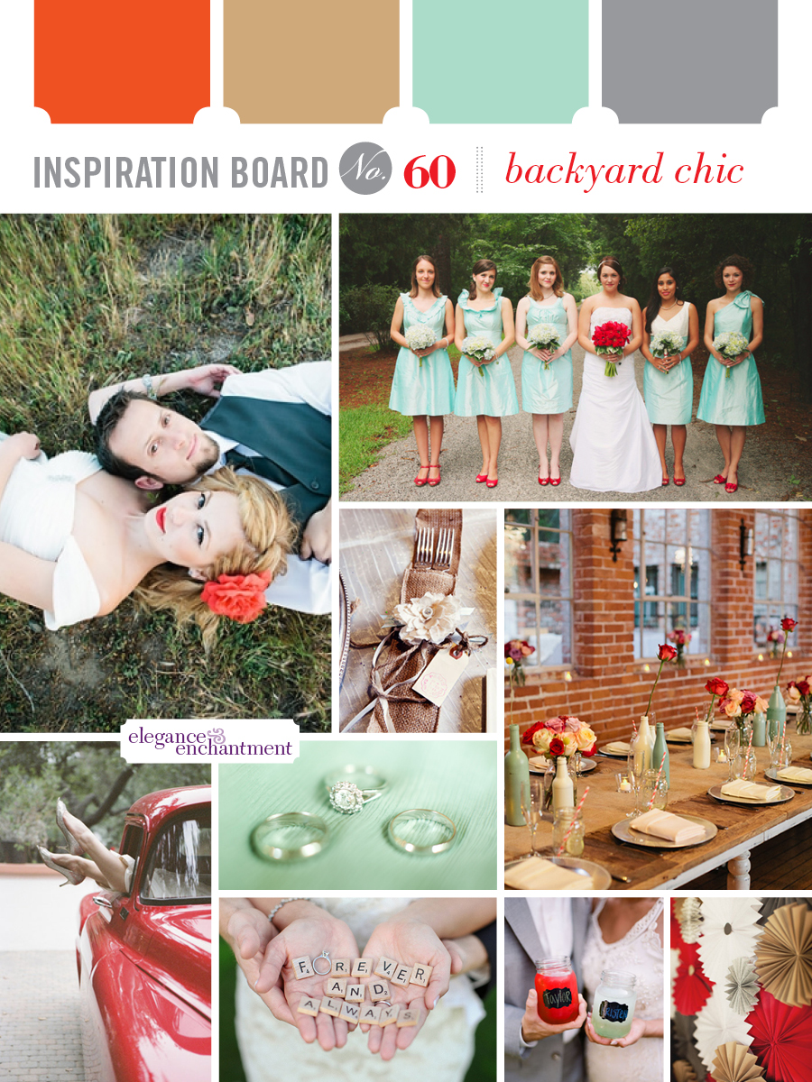 Wedding Inspiration - Backyard Chic