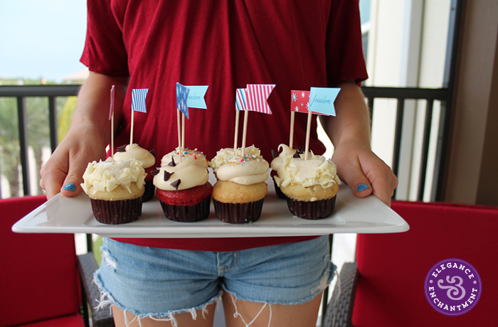 Patriotic Cupcake Flags5