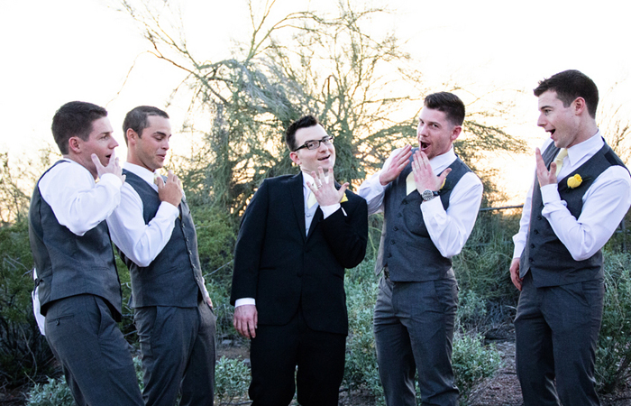Modern Yellow and Grey Wedding13