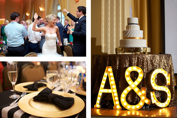 Swanky Black and Gold Wedding from Rife Ponce Photography // See the rest of the gorgeous details at Elegance & Enchantment