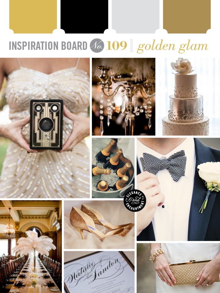Golden Glam - Old Hollywood Wedding Inspiration