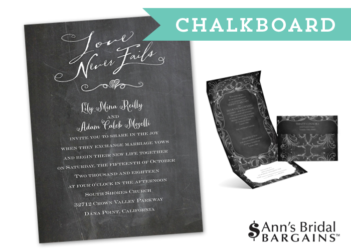 Ann's Bridal Bargains Rustic Invitations