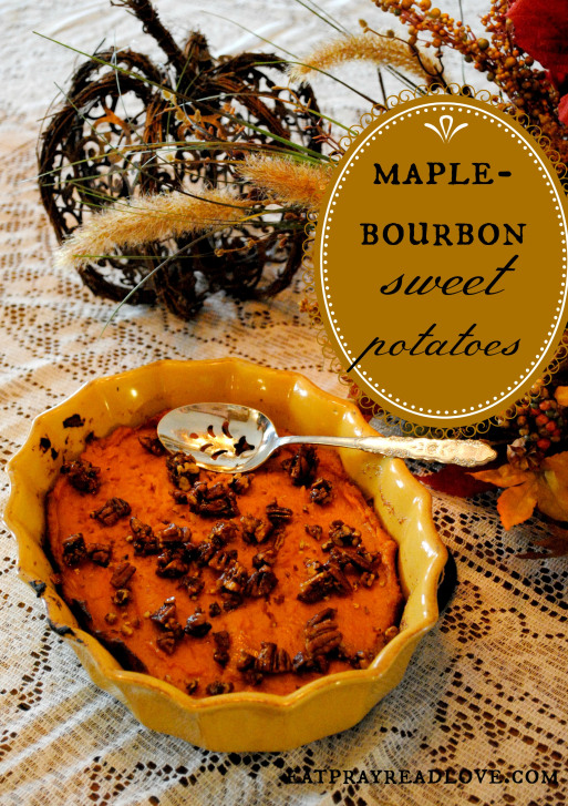 Eat Pray Read Love - Bourbon Maple Sweet Potatoes