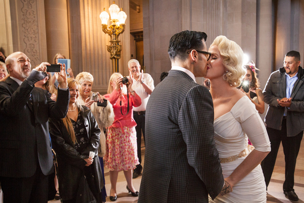 Old Hollywood Wedding from CakeKnife Photography