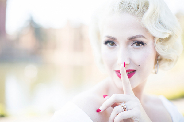 Old Hollywood Wedding from CakeKnife Photography