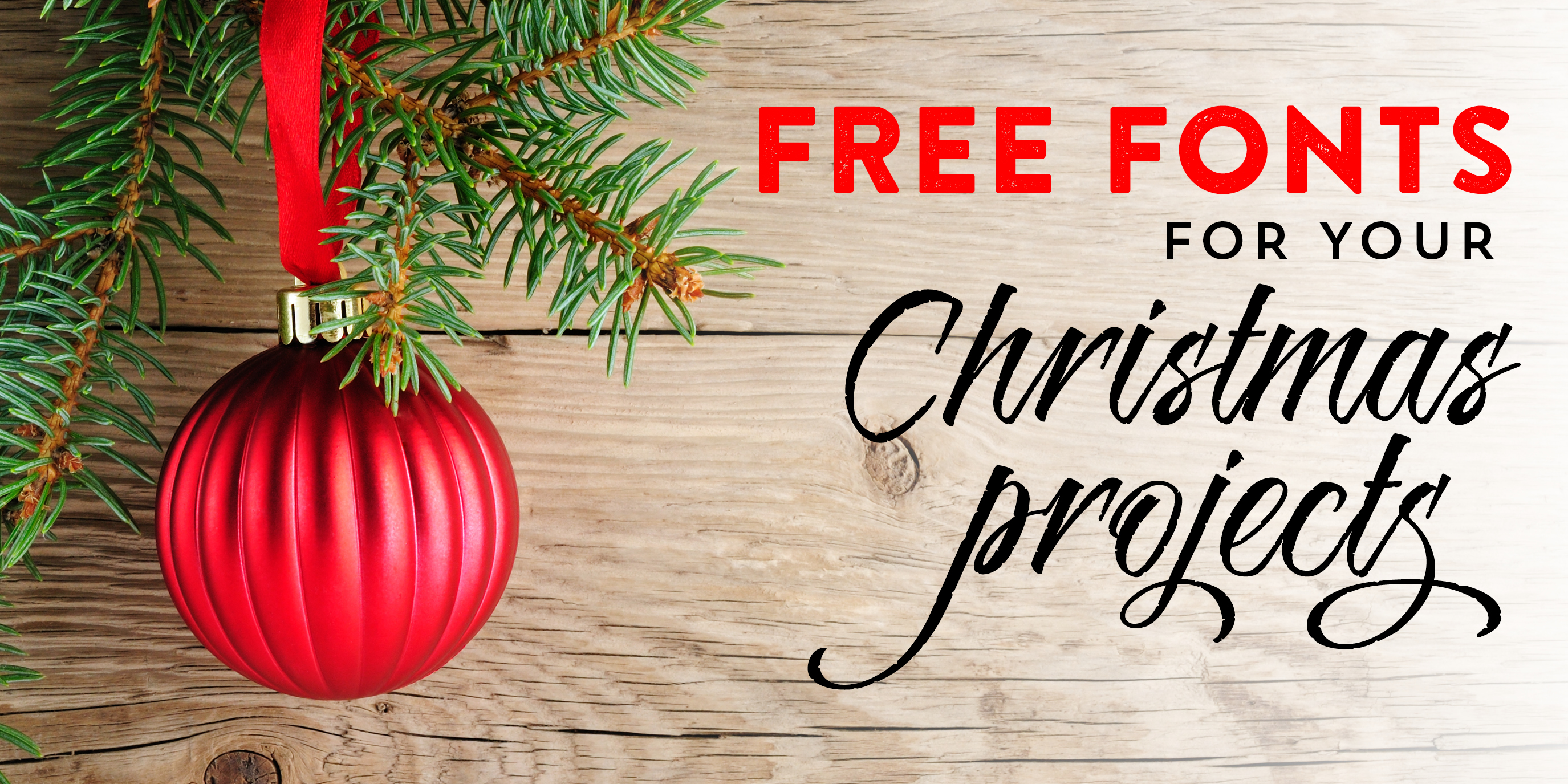 Free Fonts for Christmas DIY Projects