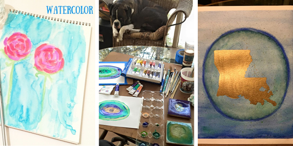 Elegance and Enchantment Creative Challenge Month 2 Results - This session was all about watercolor painting!