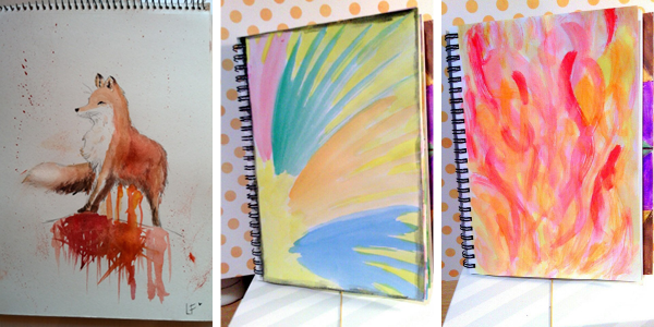 Elegance and Enchantment Creative Challenge Month 2 Results - This session was all about watercolor painting!
