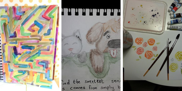 Elegance and Enchantment Creative Challenge Month 2 Results - This session was all about watercolor painting!
