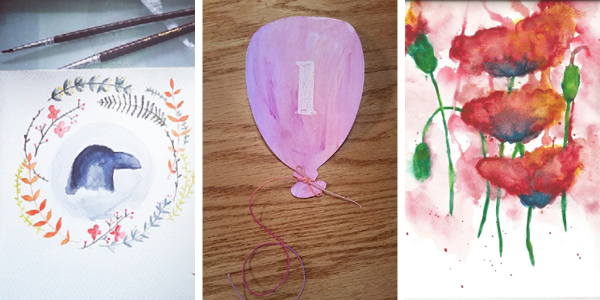 Elegance and Enchantment Creative Challenge Month 2 Results - This session was all about watercolor painting!