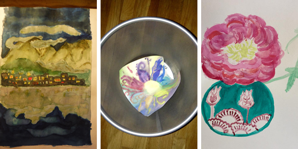Elegance and Enchantment Creative Challenge Month 2 Results - This session was all about watercolor painting!