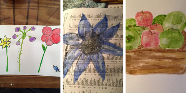 Elegance and Enchantment Creative Challenge Month 2 Results - This session was all about watercolor painting!