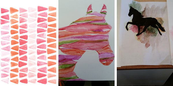 Elegance and Enchantment Creative Challenge Month 2 Results - This session was all about watercolor painting!