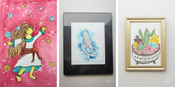Elegance and Enchantment Creative Challenge Month 2 Results - This session was all about watercolor painting!