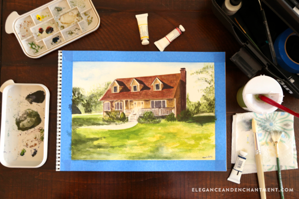 Elegance and Enchantment Creative Challenge Month 2 Results - This session was all about watercolor painting!