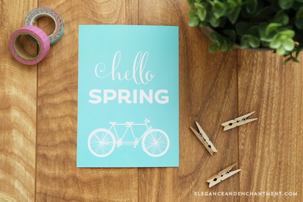Free Printable Art Prints for Spring and Easter. Perfect for home decor or a celebration! // Designs from Elegance & Enchantment