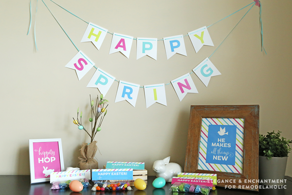 Free Printable Art Prints for Spring and Easter. Perfect for home decor or a celebration! // Designs from Elegance & Enchantment