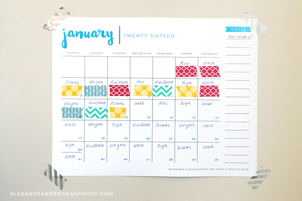 The perfect combination of photos, quotes, places and goals create a gallery wall that’s inspiring and motivating. This wall, created by Michelle from Elegance & Enchantment, is the ultimate inspiration for girl bosses and entrepreneurs to create in their home office or studio space. Includes a free printable goal setting sheet for 2016!