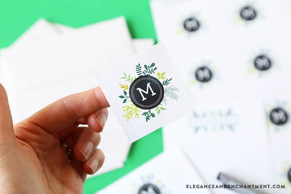 Celebrate National Letter Writing Month with these free printable note cards and stickers! There are two different botanical designs to choose from and are formatted so that you can customize with your own name and monogram. Best of all, they are compatible with Avery products for easy printing. Designs by Elegance & Enchantment.