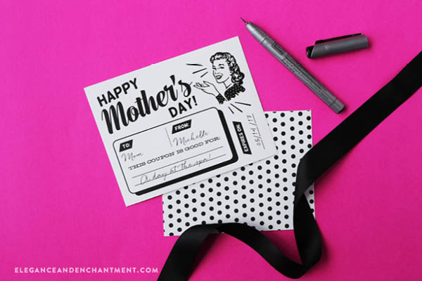 Celebrate Mother’s Day with these free printable, retro-styled coupons, gift tags and stickers! All designs are compatible with Avery products for easy printing. Designs by Elegance & Enchantment.