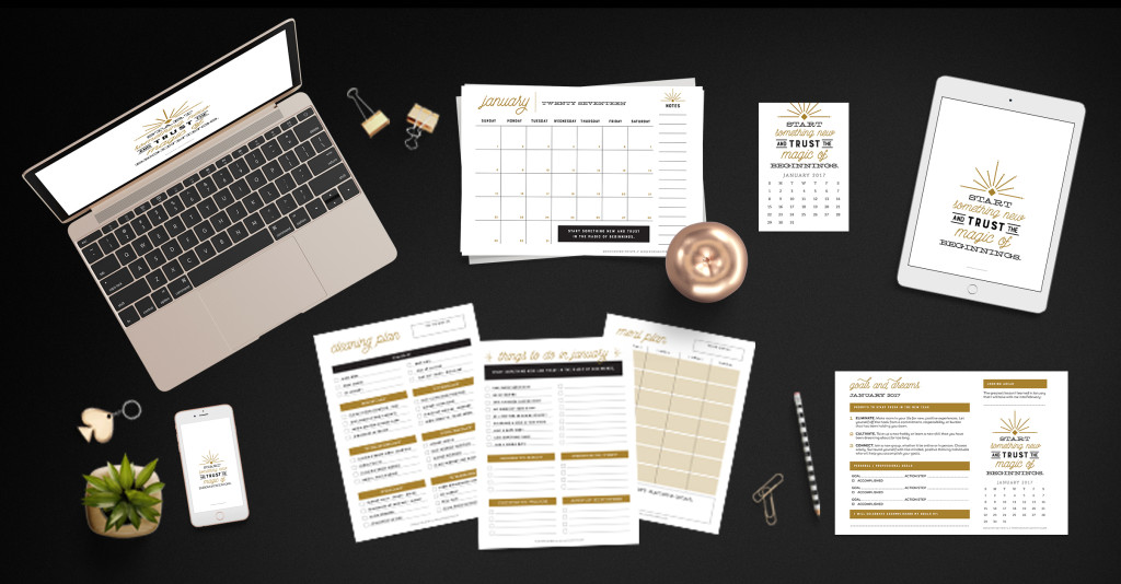 Make it your best year ever. The Enchanted Prints Inspirational Planner Subscription is designed to keep you moving toward accomplishing your goals, month after month. With a focus on balance, the subscription includes all the tools you need to create a happy + healthy life. 