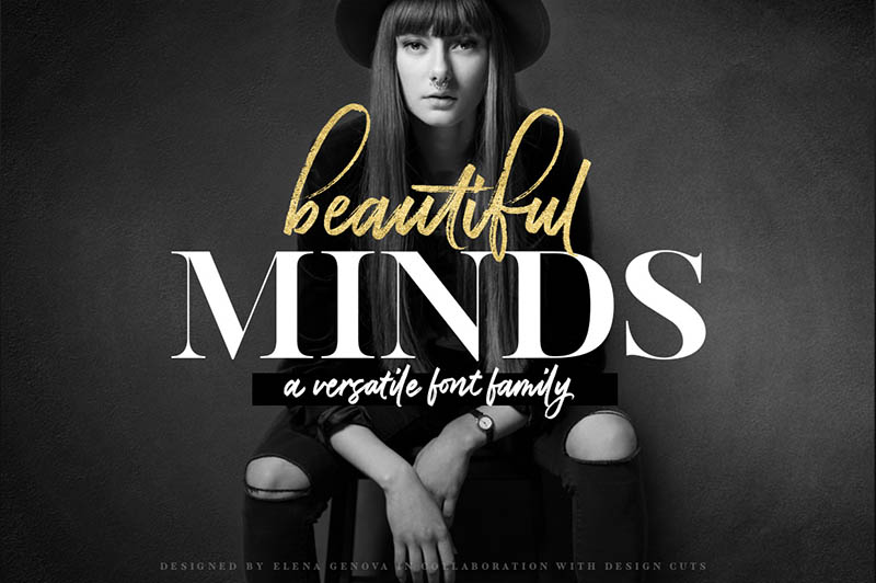 Searching for the perfect feminine font for your brand identity? Here's a roundup of twenty fabulous typefaces. // From Elegance and Enchantment