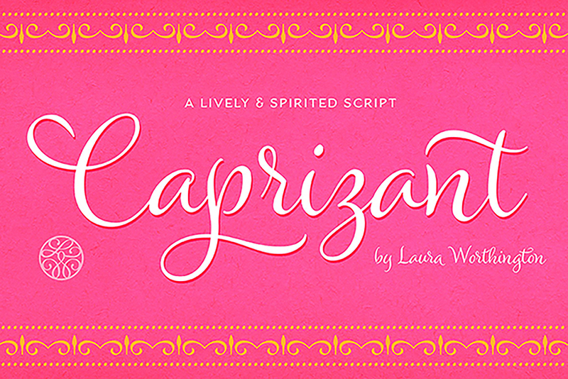 Searching for the perfect feminine font for your brand identity? Here's a roundup of twenty fabulous typefaces. // From Elegance and Enchantment